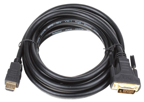 За да го поврзете мониторот со телевизорот, треба да купите адаптерски кабел од HDMI до DVI-D