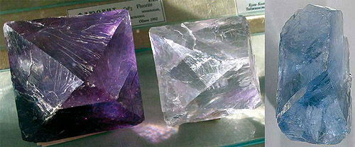 Обманщик-фторид - різнокольоровий флюорит (майже алмаз - розколюється молотком)