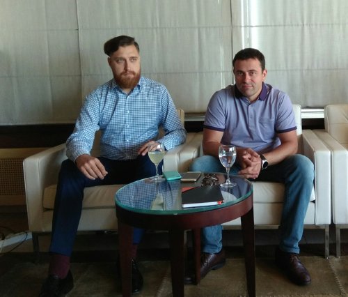 Віталій Коробко, відділ маркетингу проводового інтернету Білайн і Сергій Нищев, директор з розвитку конвергентного бізнесу